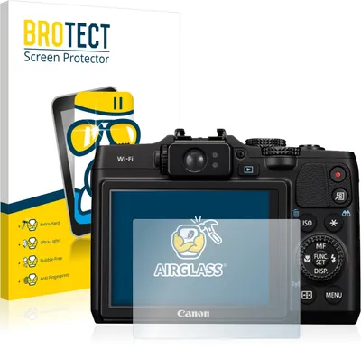 Produktbild von BROTECT Schutzglas für Canon PowerShot G16 Schutzfolie Panzer Folie Glas Display Schutz klar