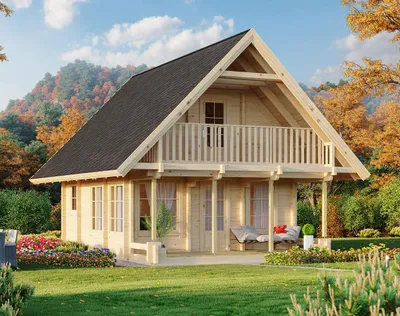 Produktbild von Fjordholz Ferien- und Freizeit Holzhaus Modell Bern 90