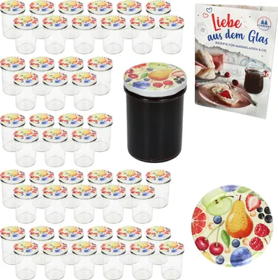 Image de lot de 50 bocaux 230ml HAUT TO66 Couvercle Recettes