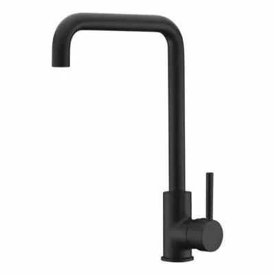 Produktbild von Mischbatterie Rousseau 4060480 Schwarz Edelstahl Messing Rechteckig