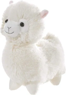 Productafbeelding van Knuffel Lama Pluche Dier - Eierschaalkleur, Schattig en Zacht
