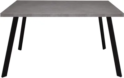 Produktbild von Esstisch rechteckig Ediva 1 180 x 90 x 75 Esszimmertisch Schwarz/Graphit 13870-180