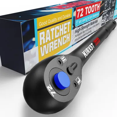 Zdjęcie produktu dla Klucz nasadowy obrotowy 1/4" z 72 zębami i szybkim systemem odblokowywania