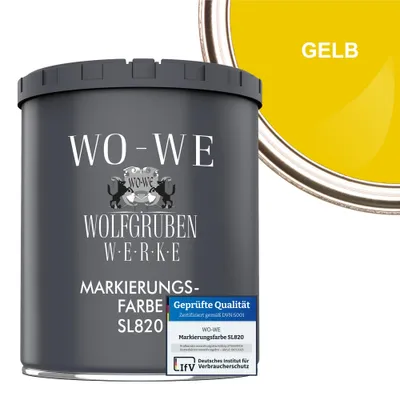 Produktbild von Markierungsfarbe Fahrbahnmarkierung Strassenmarkierungsfarbe SL820 GELB - 750ml