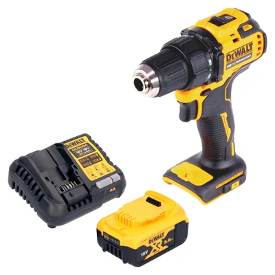 Obrázek produktu pro Akumulátorový vrtací šroubovák DeWalt DCD 708 P1 18 V 65 Nm bezkartáčový + 1x akumulátor 5,0 Ah + nabíječka.