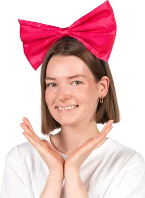 Produktbild von Übergroße Haarschleife für Damen Kostümzubehör neonpink - Einheitsgröße