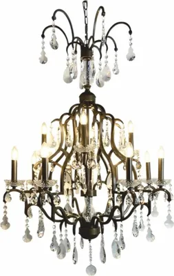 Produktbild von Casa Padrino Barock Kristall Kronleuchter Gold Ø 95 x H. 135 cm - Barock Leuchten