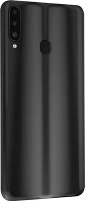 Produktbild von Clappio, Ersatzteil Akkudeckel (Rückseite) mit integriertem Klebstoff für Samsung Galaxy A20s, Schwarz