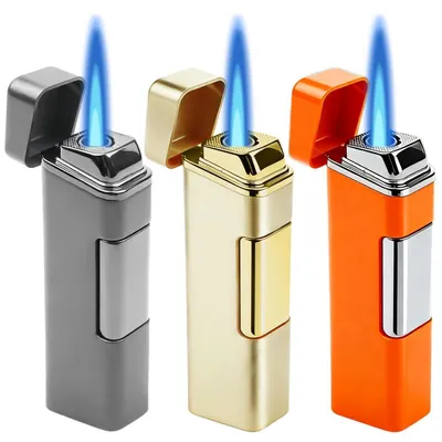 Produktbild von 3 Stück Sturmfeuerzeug Jetflame Nachfüllbar Zigarrenfeuerzeug