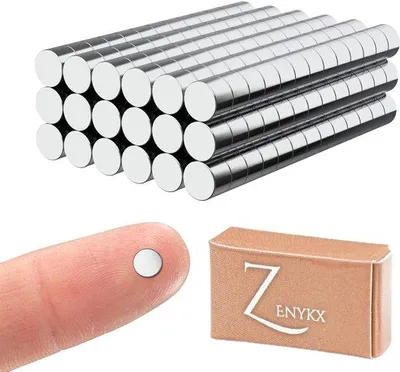 Image de Aimants néodyme puissants 3 x 2 mm N52 pour le réfrigérateur et le bureau