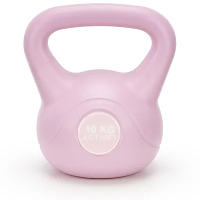 Produktbild von ACTIGET Kettlebell für Übungen, 10 kg Hantel, ABS-Training Kugelhantel - rosa