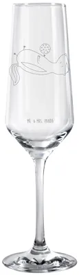 Produktbild von Mr. & Mrs. Panda Glas Stinktier Ball - Transparent - Geschenk, Skunk, Stinker, graviertes sektglas, Champagnerglas, Trinkglas, Sektflöte, Wildtier, Weisheit, Raubtier