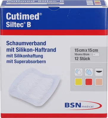 Zdjęcie produktu dla Cutimed Siltec B 15x15cm, 12 St KOM