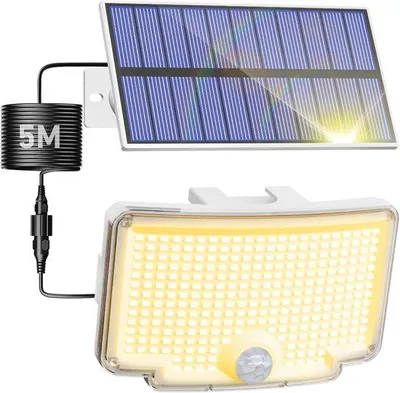 Productafbeelding van Warmwitte zonnelampen voor buiten met Bewegingsmelder en 318 LEDs