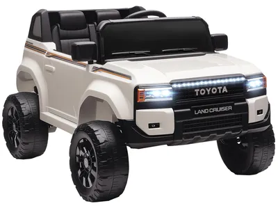 Immagine prodotto di AIYAPLAY Auto Elettrica per Bambini TOYOTA Land Cruiser 12V con Telecomando, Etš€ 3-6 Anni, Bianco