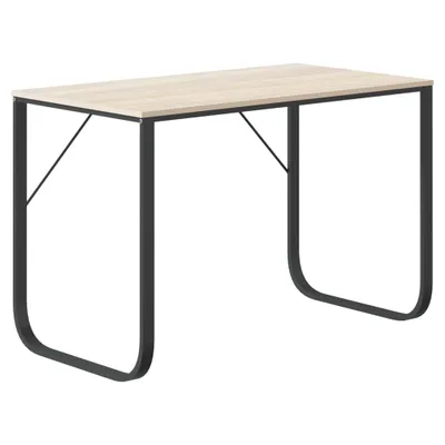 Zdjęcie produktu dla Biurko Komputerowe, Czarno-Dębowe, 110X60X73 Cm, Płyta Wiórowa Lumarko! Lumarko!