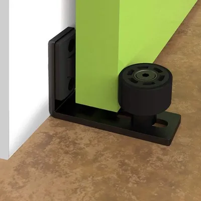 Immagine prodotto di Guida a pavimento per porte scorrevoli, guida a pavimento regolabile a parete CCJH per sistema di porte scorrevoli, guida a pavimento per porte scorrevoli, hardware per porte scorrevoli