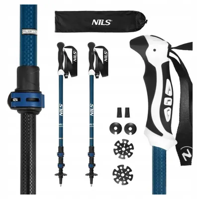 Produktbild von Nils TK8601 Trekkingstöcke verstellbar blau