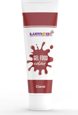 Produktbild von Gel-Lebensmittelfarbe Weinrot, 30g – Intensiv & mischbar für Fondant, Marzipan, Cremes & mehr