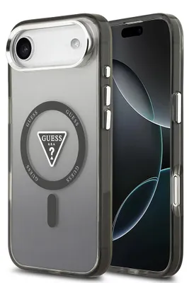 Produktbild von GUESS case passend für IPHONE 17 Air kompatibel mit MagSafe GUHMP17MHGTMLCGK (IML Gradient W/ Triangle Logo) black