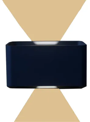 LED-Wandleuchte Up & Down, 15 W, 1200 lm, warmweiß, einstellbar