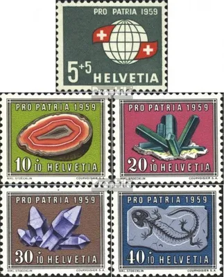 Produktbild von Briefmarken Schweiz 1959 Mi 674-678 (kompl.Ausgabe) gestempelt Pro Patria