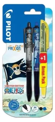 Produktbild von Frixion-Kugelschreiber, 2 Farben + Textmarker „ONE PIECE“ – PILOT