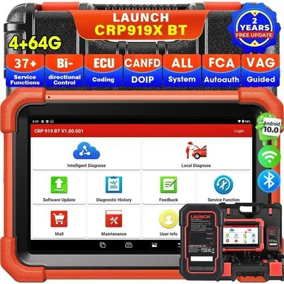 Image de Valise diagnostic auto multimarque - LAUNCH - CRP919XBT - Contrôle bidirectionnel - DBScar VII VCI - USB A/USB C