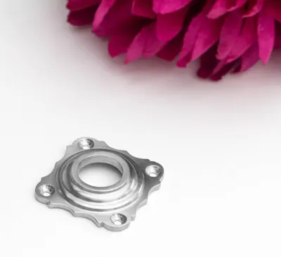 Produktbild von Rosette für Türklinke(einzeln) - zeitloses Design | Nickel matt