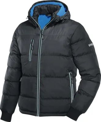 Produktbild von uvex Thermo Steppjacke schwarz, blau Gr. XL
