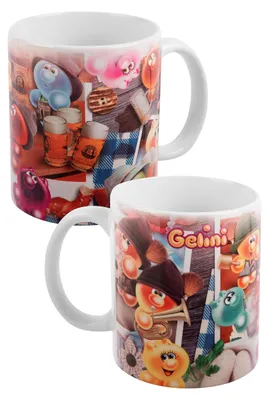 Kaffeebecher Brotzeit Motiv 320 ml – Keramik, spülmaschinenfest
