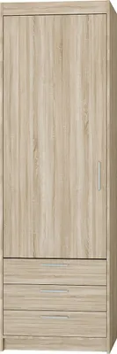 Produktbild von Kleiderschrank Garderobenchrank ELEN 1D3S sonoma