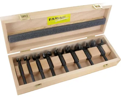 Obrázok produktu pre Famag Forstnerbohrer Set WS Bormax, 8-teilig, Holzbohrer 15-35 mm, Länge 90 mm