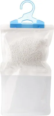 Produktbild von Feuchtigkeitsabsorber, Luftentfeuchter für Räume, Kleiderschränke, auf einem Kleiderbügel, 250 g