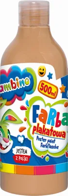 Produktbild von Plakatfarbe fleischfarben in einer Flasche 500ml Bambino