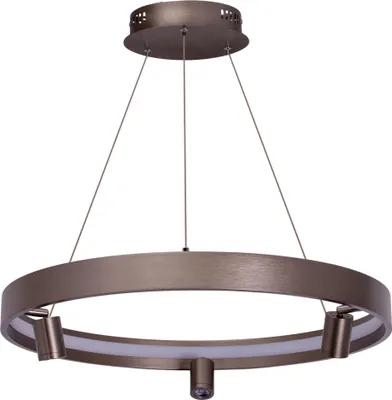 Produktbild von Näve Leuchten LED Pendelleuchte "TRISTAN" Ø: 58cm LED Pendelleuchte "TRISTAN" Ø: 58cm Pendelleuchten - LED Pendelleuchte "TRISTAN", Hängelampe im Design Style, aus Metall und Kunststoff in stahl-blank, 150 cm hoch, Ø 58 cm, inkl. LED – dimmbar