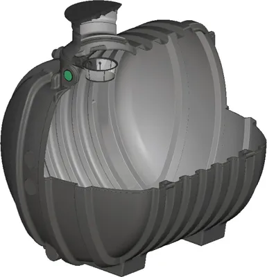 Produktbild von Regenwasser Zisterne 10000 Liter AQUA-RONDO für den Garten