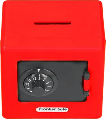 Produktbild von Kinder Geld Aufbewahrungskoffer Simulation Safe Coded Lock Münze Bargeld Sparen für KinderRot