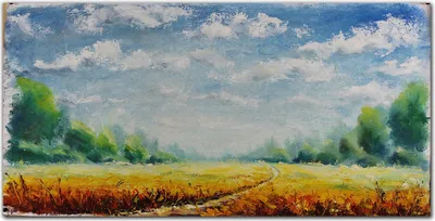 Produktbild von Coloray - Bild aus Glas - Glasbilder - 100 x 50 cm - Glasblock mit Bild Gehärtetes Glas Wohnzimmer Dekoration Wanddekoration Küche - Wiese Wald Natur Himmel