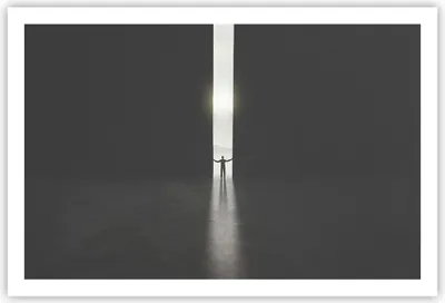 Produktbild von Poster - Poster ohne Rahmen - Tor Mensch Licht - 91,5x61 cm - Wand Bild - Wanddeko - Wandbilder - Kunstposter - Wandposter - Bilder - Kunstdruck - Wanddekoration - Wandbild - P2XAA91x61-4698