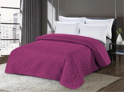 Produktbild von Lila Tagesdecke STONE Größe: 170 x 210 cm