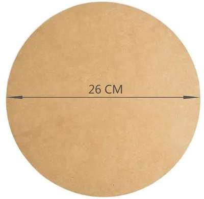 Produktbild von Hitzebeständiges Backpapier für Pizza, Ofen, Airfryer, Pfannen, Grill, Ø26cm, 100 Blätter