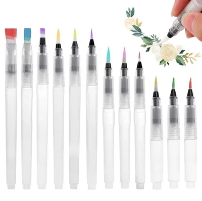 Productafbeelding van 12-delige set aquarellpensen in verschillende maten