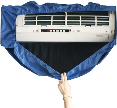 Productafbeelding van Reinigingstas Airco - Beschermhoes Conditie - Apparaat Onderhoud - Waterdicht Ontwerp - Mini Split - Blauw