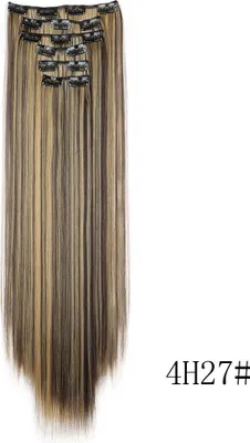 Obrázek produktu pro INF Příčesky Clip in Hair Extensions 6 ks káva