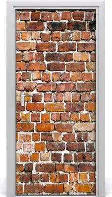 Produktbild von Tulup Türaufkleber 95x205 cm Dekorative Aufkleber Selbstklebend Wasserdichte Tapete Abnehmbar Schlafzimmer Wohnzimmer Wohnkultur - Ziegelwand