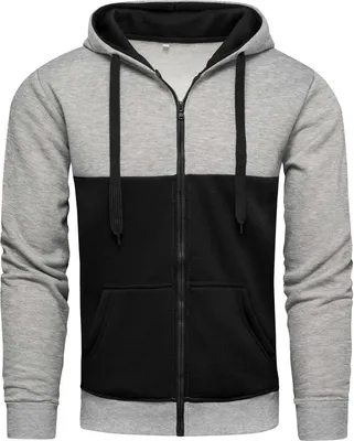 Produktbild von Recea Sweatshirt mit Reißverschluss für Männer Mirama Grauschwarz M