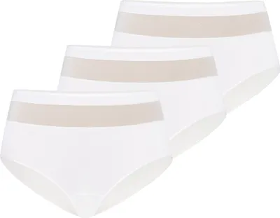 Produktbild von Teyli 3er Pack: Hohe Taille Baumwollslip Vera Female 1126-3 weiß 5XL