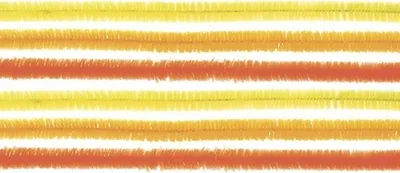 Produktbild von Biegeplüsch Pfeifenputzer Mix gelb Ø 0,8 x 50 cm 10 Stück