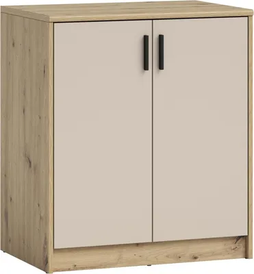 Produktbild von Kommode >Nelly< in Artisan Eiche Nachbildung / Cashmere - 74x86x50cm (BxHxT)